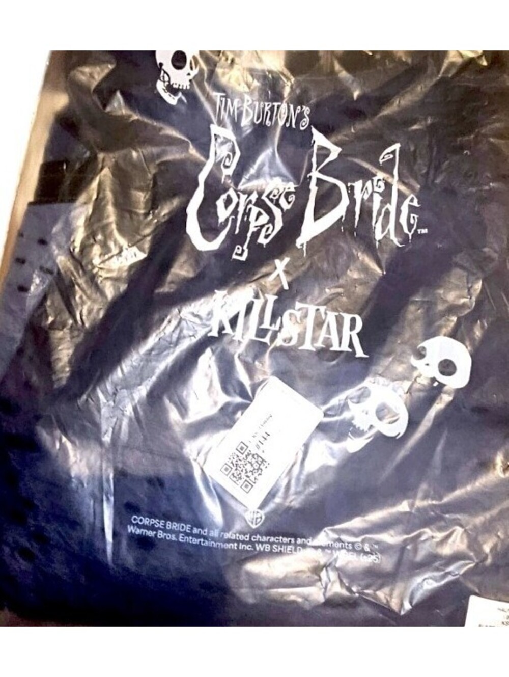 Killstar x Corpse Bride Hauntly Maiden Skirt Black Blue Women's Size XS NEW - Picture 6 of 7